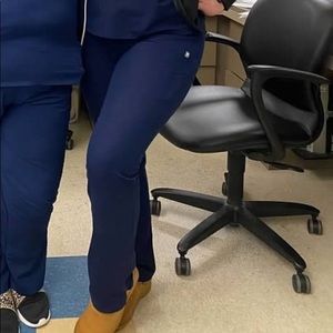 Navy Figs Yola Scrub Pants